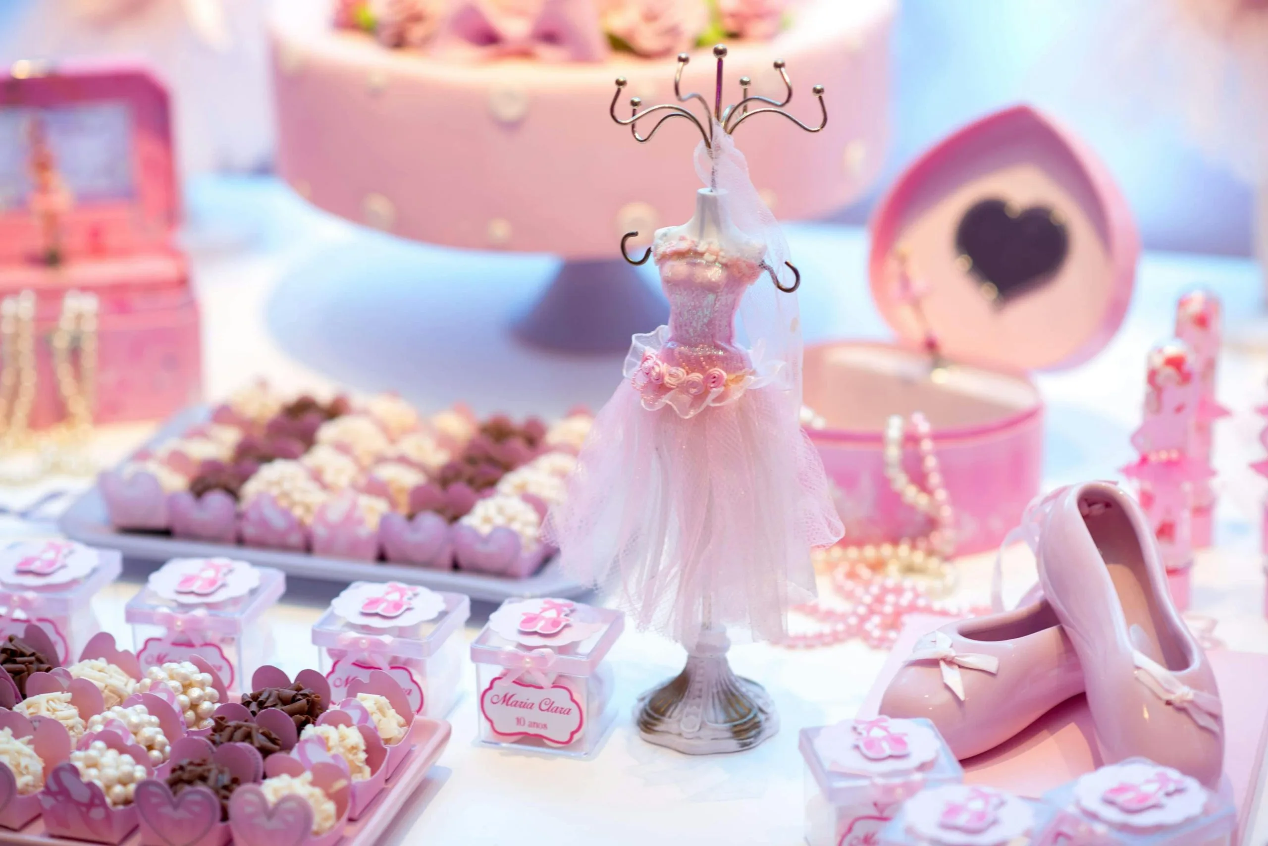 Glamorous fashion and beauty themed party with mini makeovers